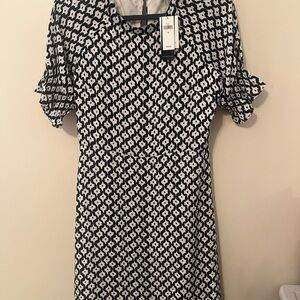 Beautiful black and white Banana Republic dress new with tags.